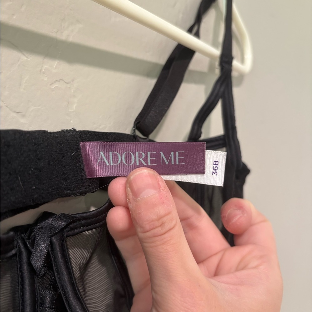 Adore Me Black Corset Bra - Picture 3 of 6